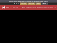Tablet Screenshot of martyrs-shrine.com